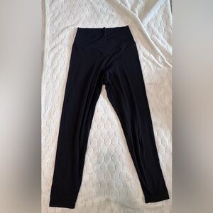 aerie Offline Real Me Crossover Black Athleisure High-Waist Leggings 7/8